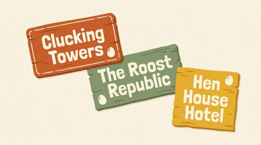 Chicken Coop Puns & Funny Coop Names