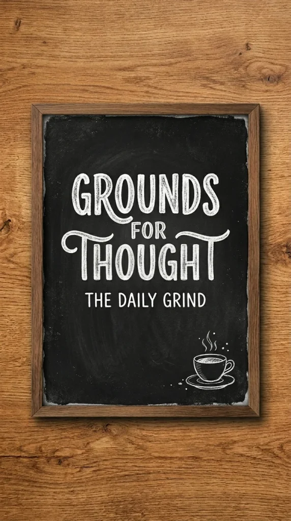 Coffee shop name and sign puns