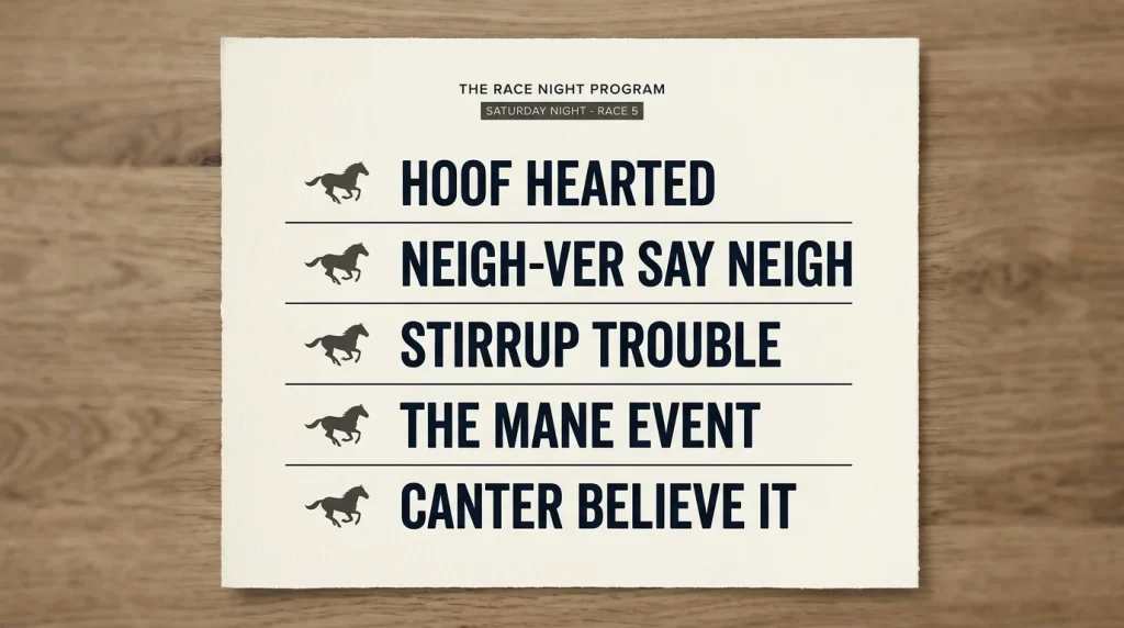 Horse Racing Puns