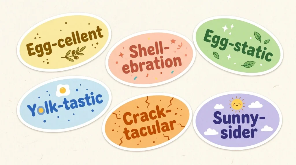One Word Egg Puns