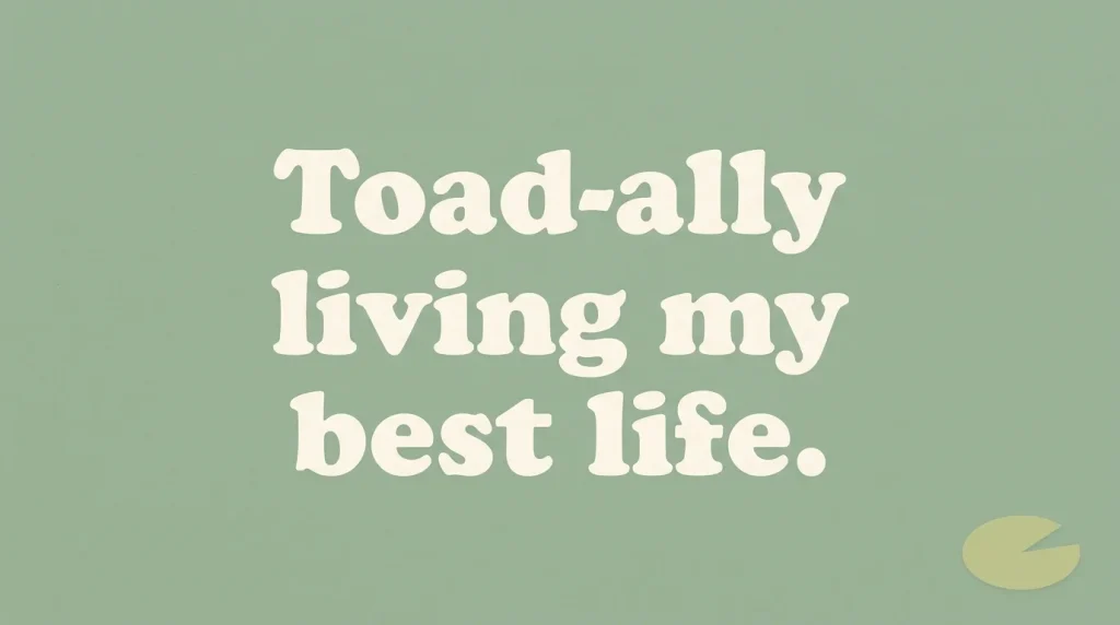Short Frog Puns for Instagram Captions