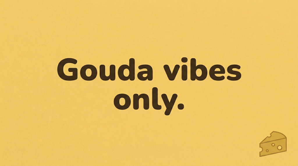 cheese pun word swap reference chart great grate good gouda fondue whey