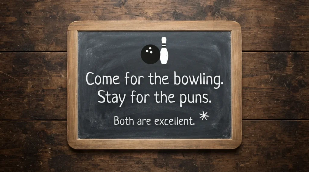 Bowling League & Alley Puns