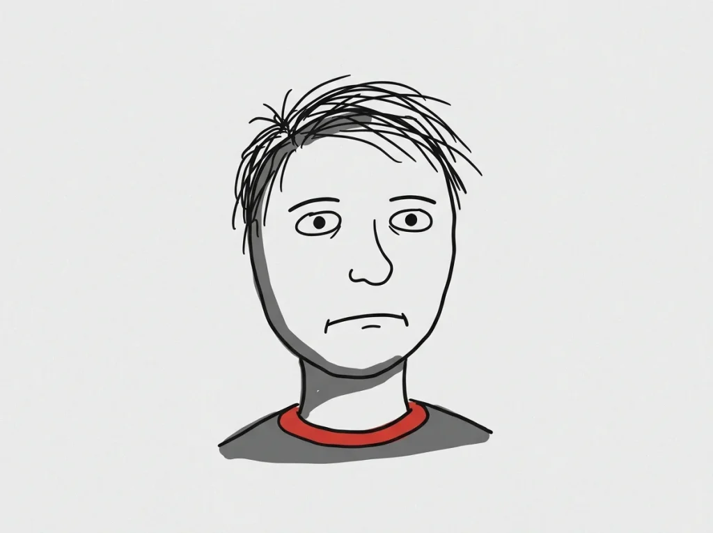 Illustration representing internet meme culture and caricature