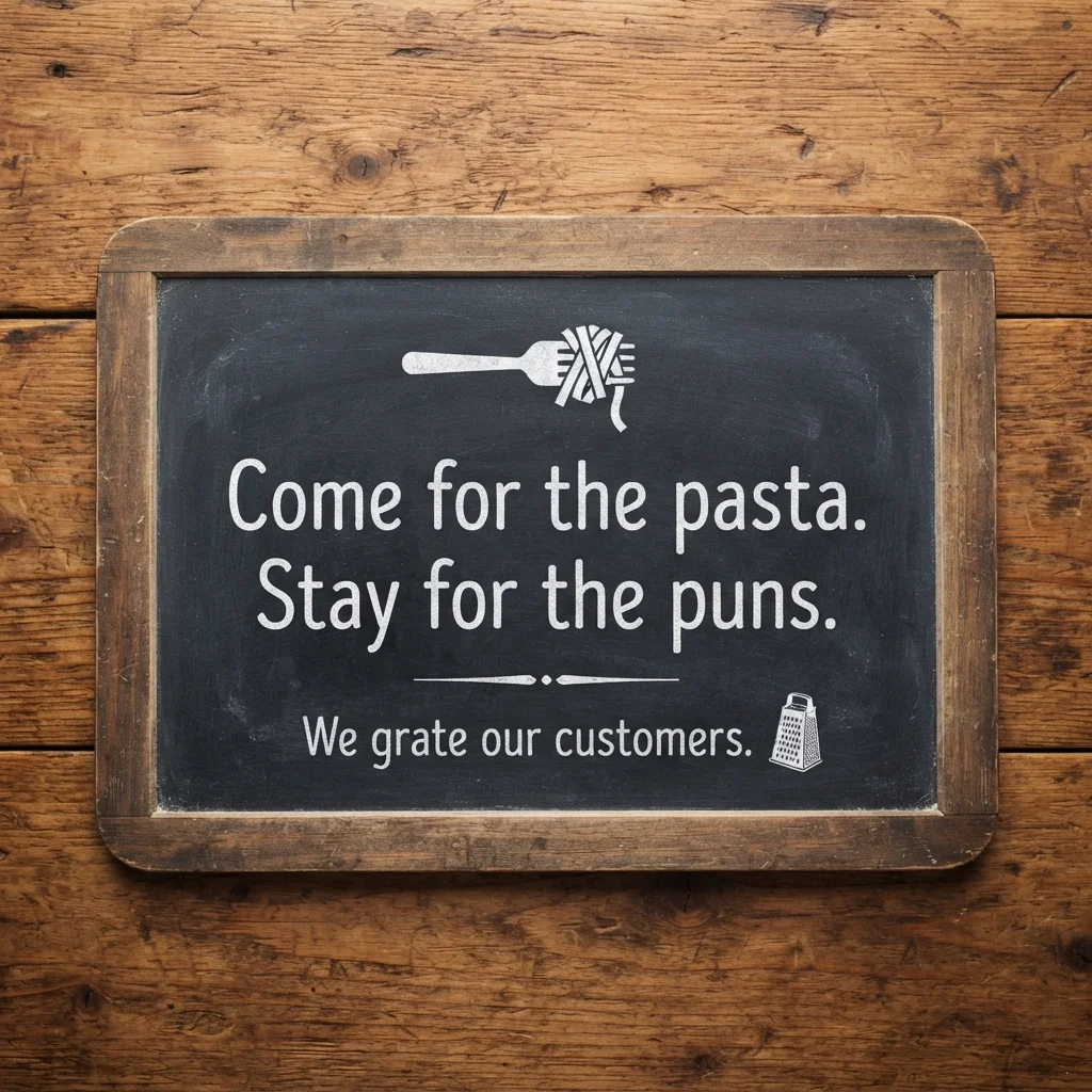 Italian Restaurant & Menu Puns