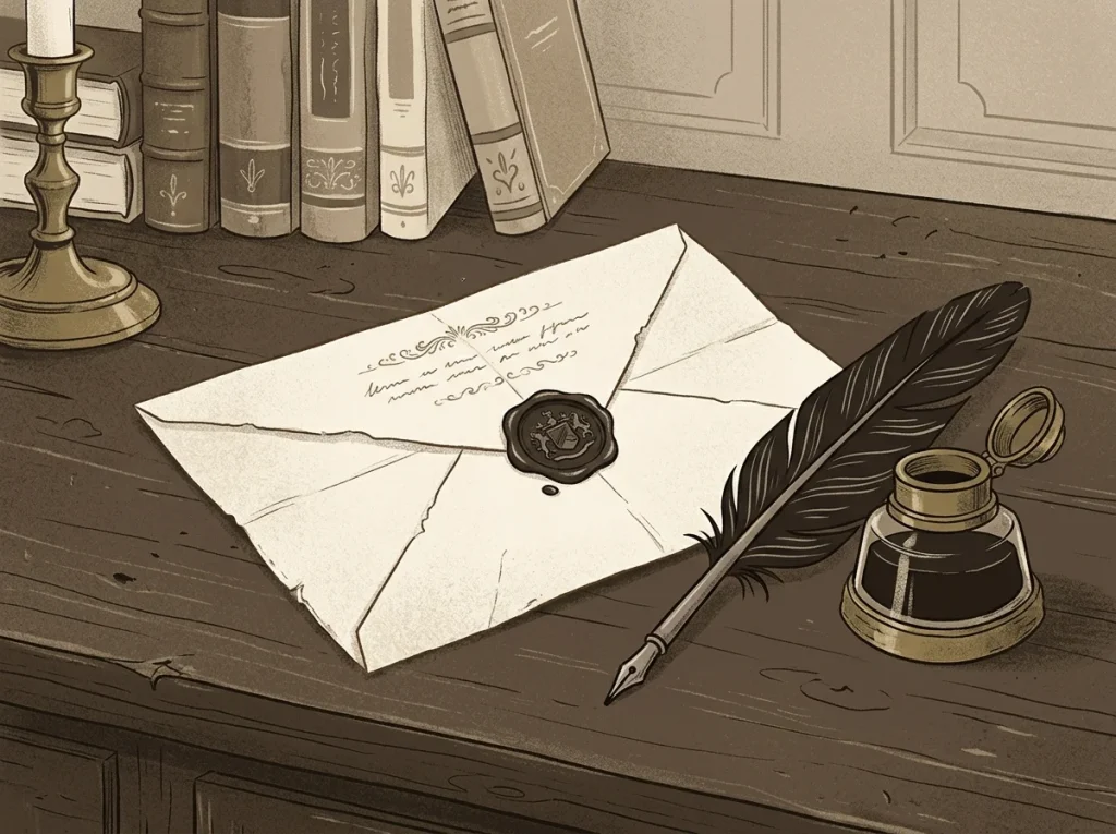 Quill_pen_ink_well_letter