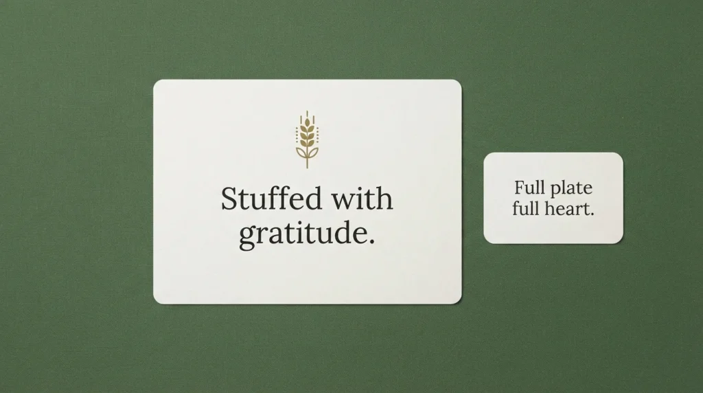THANKSGIVING LOVE & GRATITUDE PUNS